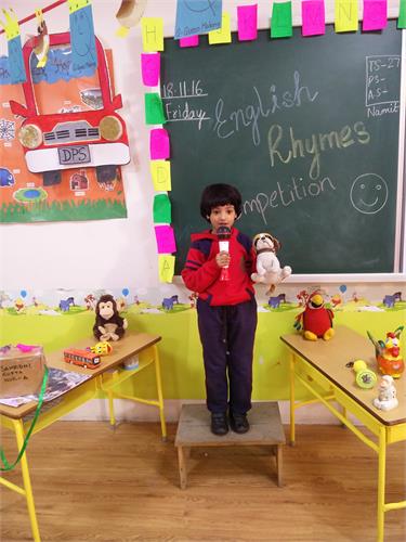 English Rhyme Recitation Competition( Pre Primary)