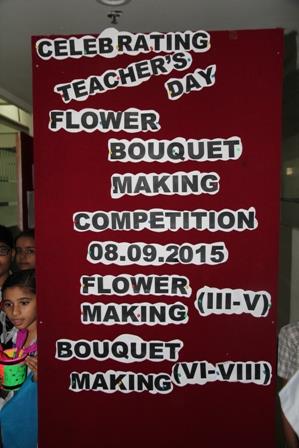 Flower bouquet making competition-2015
