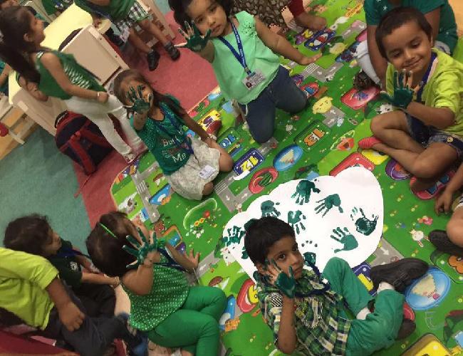 Green Color Day Celebration - Preprimary