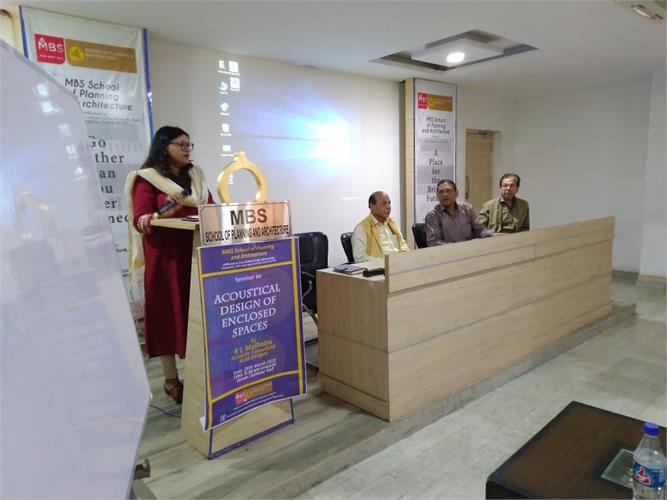 Seminar: Acoustical Design of Enclosed Spaces by Mr. K L Malhotra