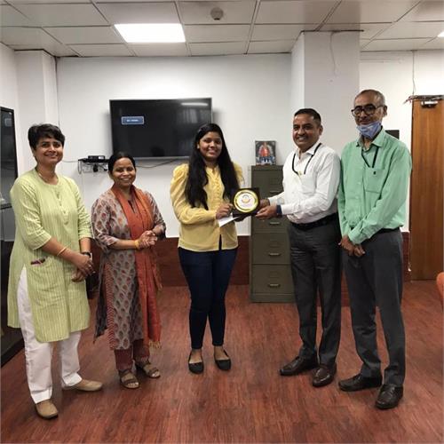 Outstanding performance in preparation of restructuring of seating plan of CBI building New Delhi