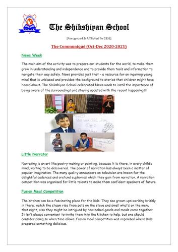The Communique - Newsletter Oct-Dec 20-21