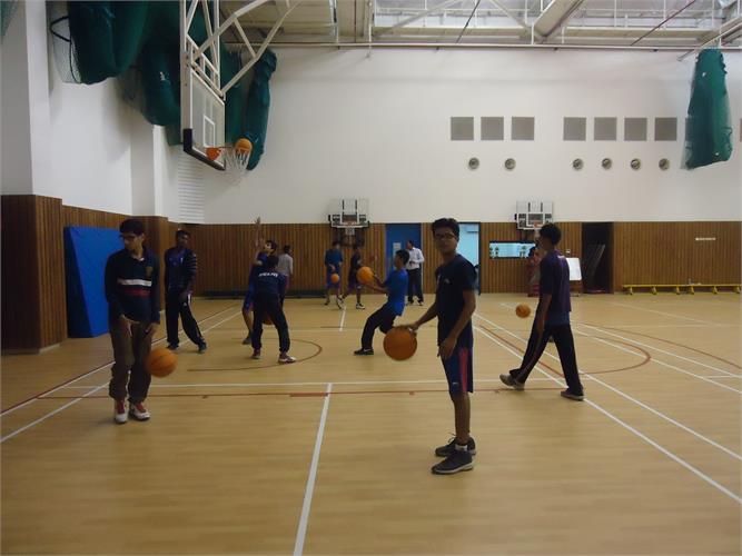 FRIENDLY BASKET BALL MATCH WITH BRITISH SCHOOL