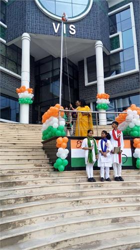 Flag hoisting @ Sri VIS
