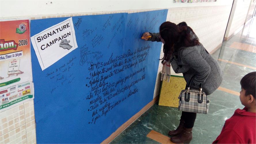 Project SEARCH - Signature Campaign on 23.01.2016.