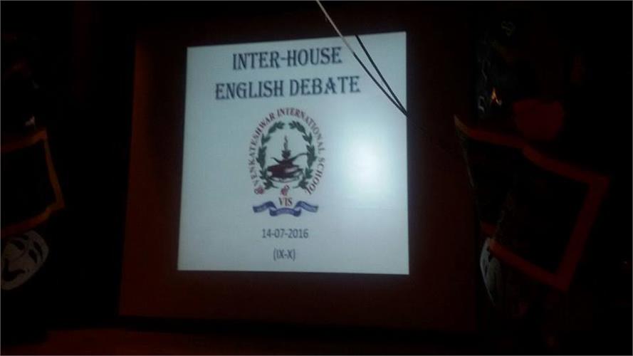 INTER HOUSE ENGLISH DEBATE COMPETETION