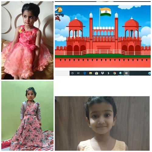 Assembly on Independence Day by Class-Nursery