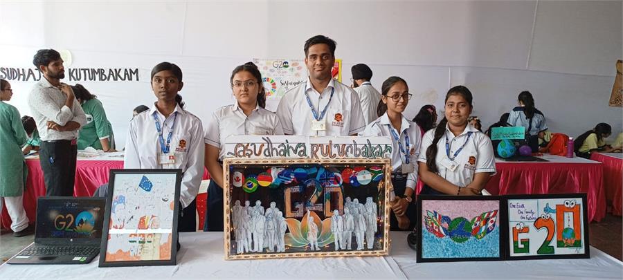 Students presentation on "G-20: Vasudhaiva Kutumbakam"
