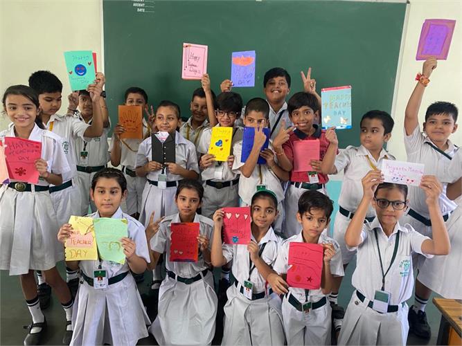 Teacher`s Day Card Making Activity